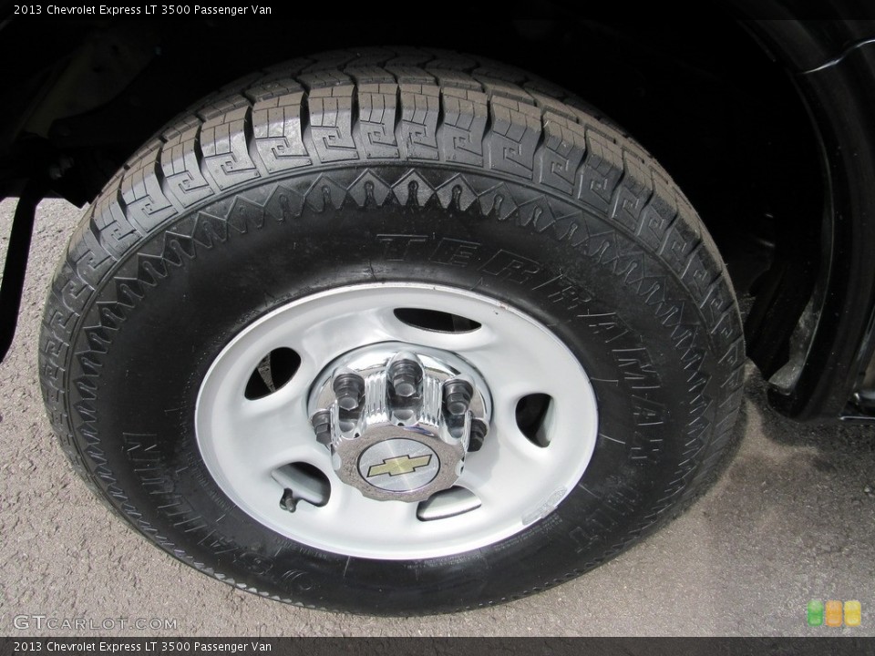 2013 Chevrolet Express LT 3500 Passenger Van Wheel and Tire Photo #138617529