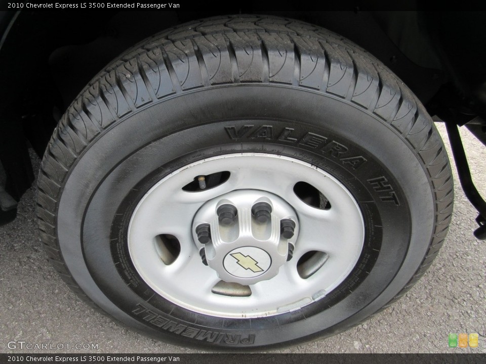 2010 Chevrolet Express LS 3500 Extended Passenger Van Wheel and Tire Photo #138620490