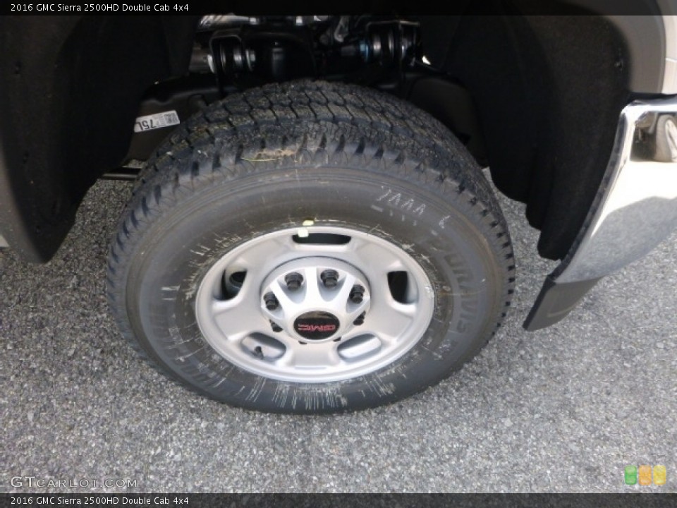 2016 GMC Sierra 2500HD Double Cab 4x4 Wheel and Tire Photo #138638499
