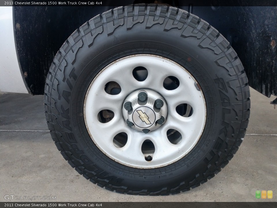 2013 Chevrolet Silverado 1500 Work Truck Crew Cab 4x4 Wheel and Tire Photo #138743301