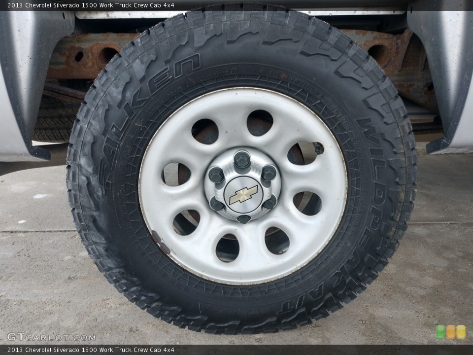 2013 Chevrolet Silverado 1500 Work Truck Crew Cab 4x4 Wheel and Tire Photo #138743322