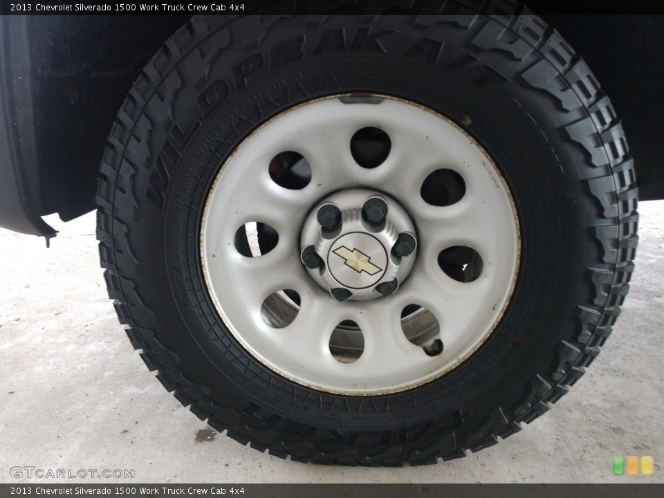 2013 Chevrolet Silverado 1500 Work Truck Crew Cab 4x4 Wheel and Tire Photo #138743364