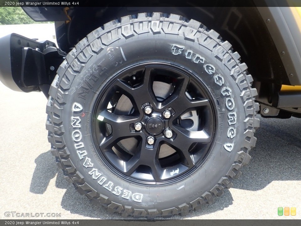 2020 Jeep Wrangler Unlimited Willys 4x4 Wheel and Tire Photo #138954935