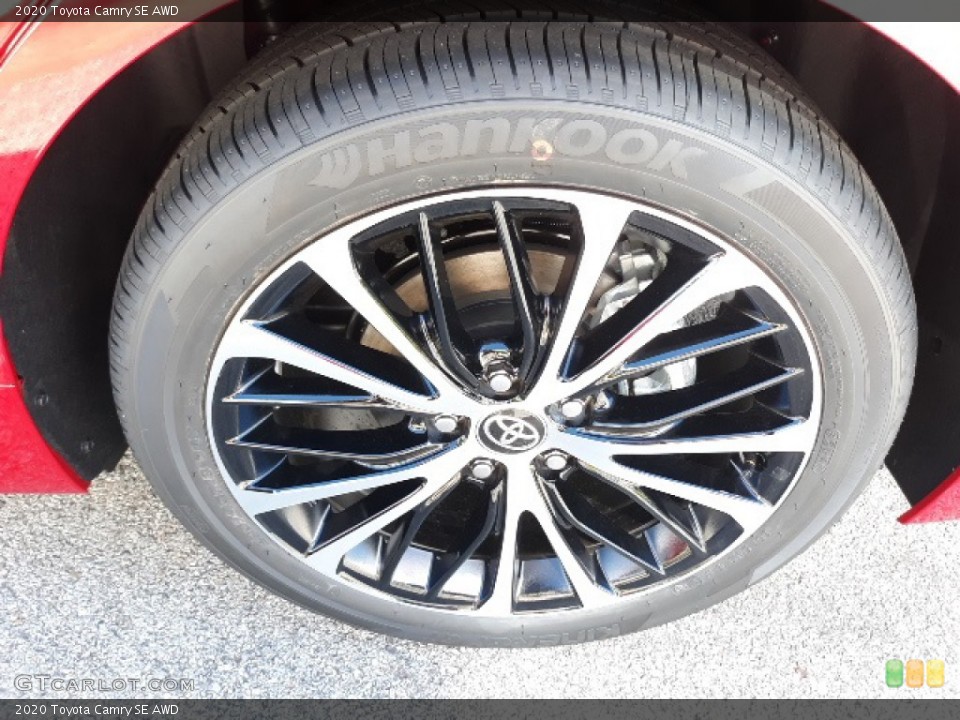 2020 Toyota Camry SE AWD Wheel and Tire Photo #139072905