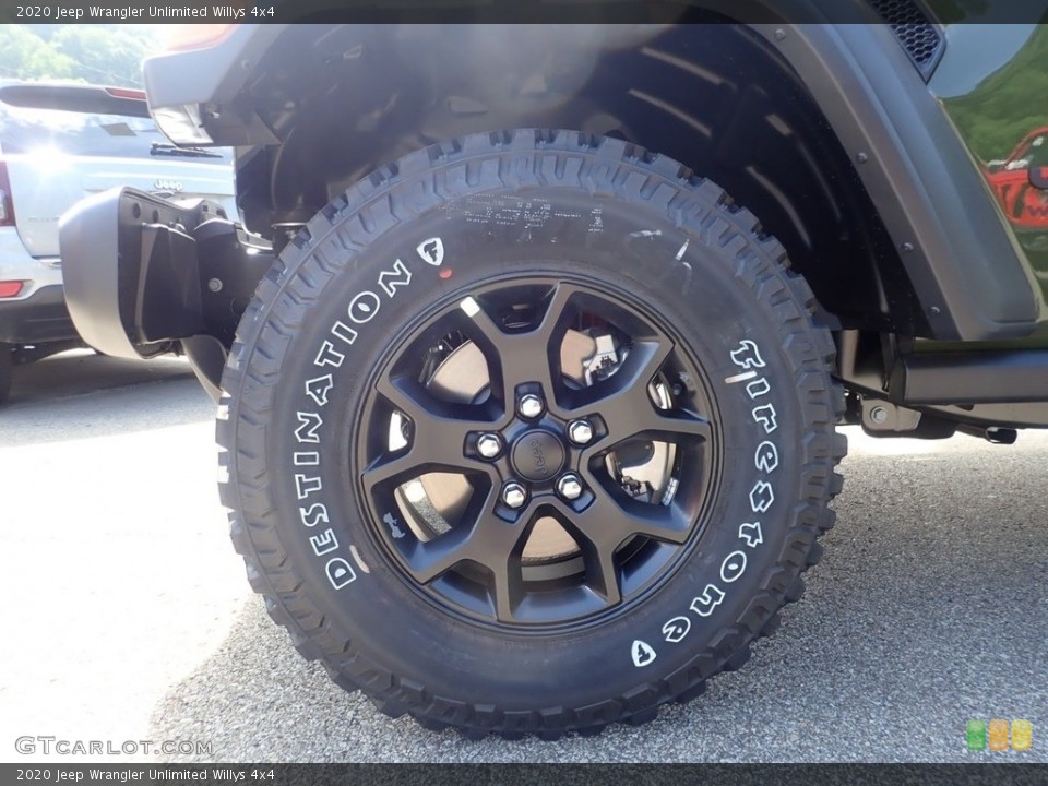 2020 Jeep Wrangler Unlimited Willys 4x4 Wheel and Tire Photo #139104217