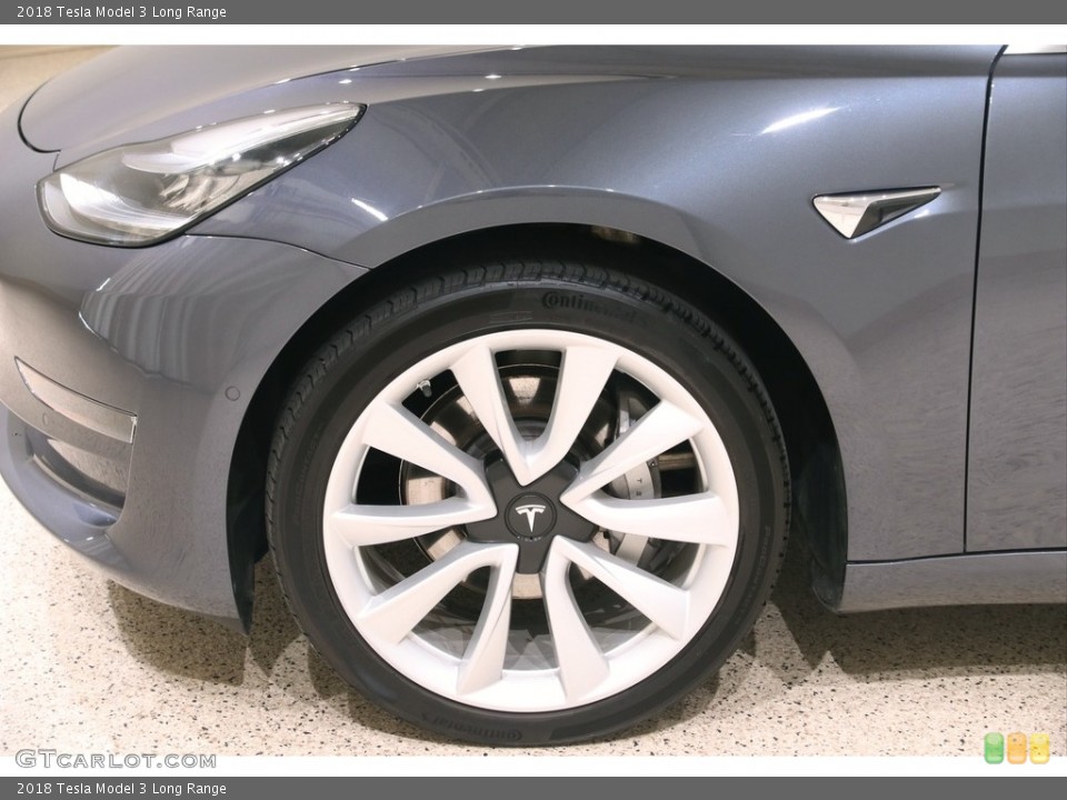 2018 Tesla Model 3 Long Range Wheel and Tire Photo #139174788