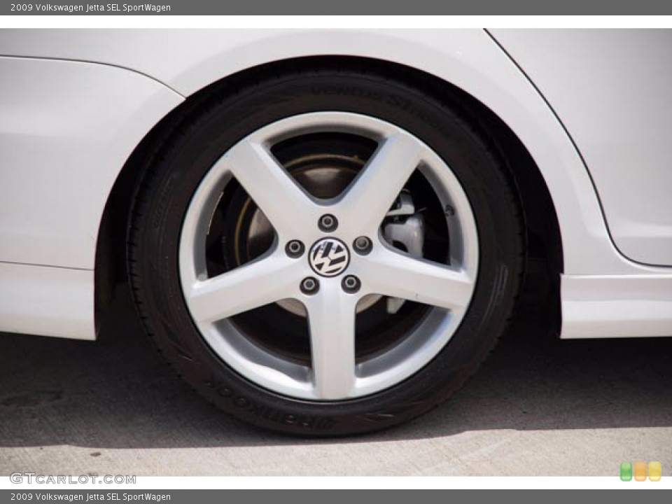 2009 Volkswagen Jetta SEL SportWagen Wheel and Tire Photo #139223027