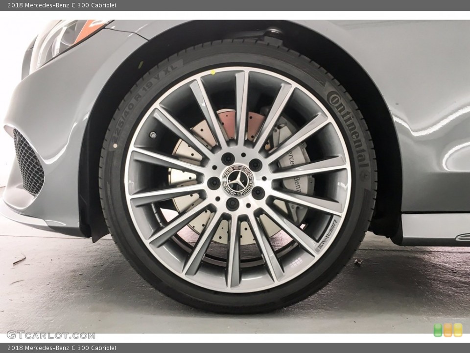 2018 Mercedes-Benz C 300 Cabriolet Wheel and Tire Photo #139285658