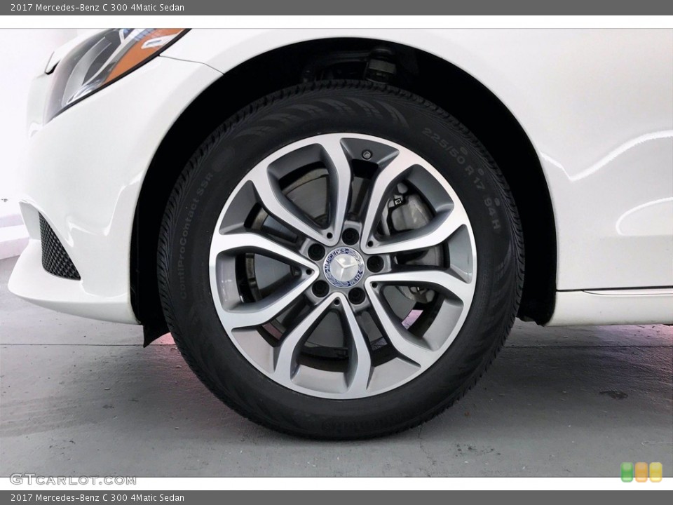 2017 Mercedes-Benz C 300 4Matic Sedan Wheel and Tire Photo #139434675