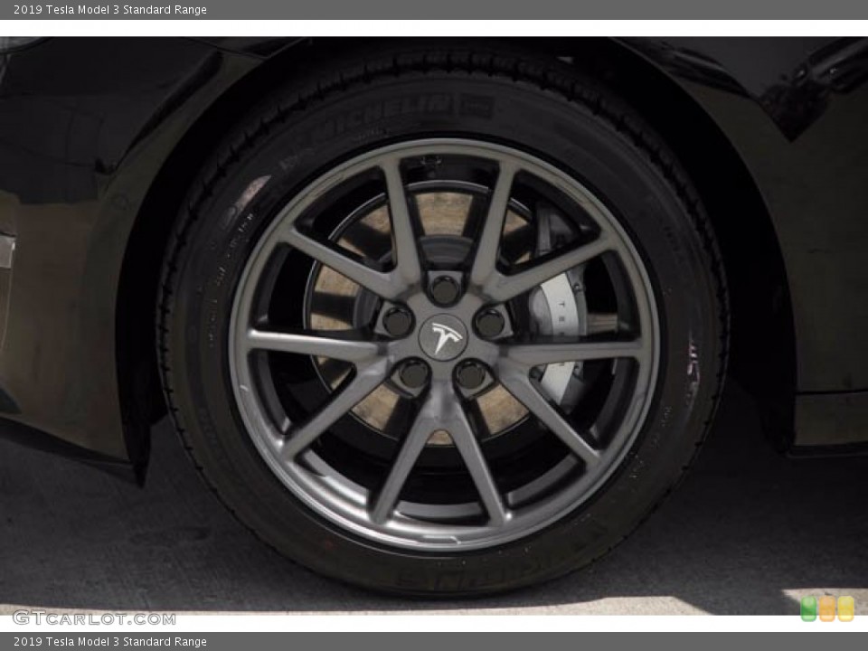 2019 Tesla Model 3 Standard Range Wheel and Tire Photo #139439985