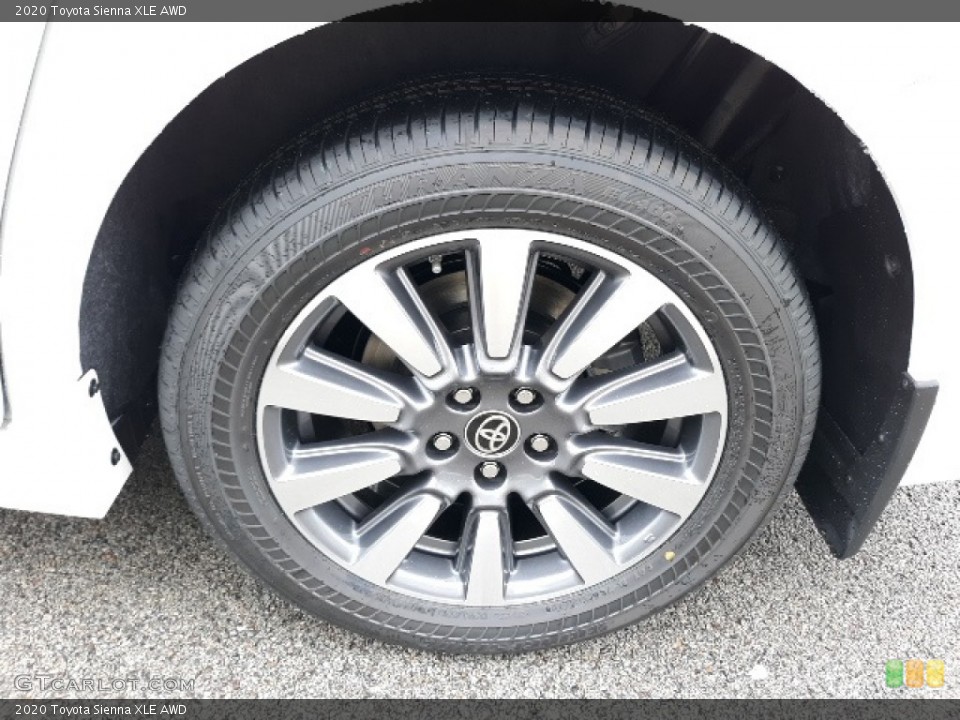 2020 Toyota Sienna XLE AWD Wheel and Tire Photo #139444515