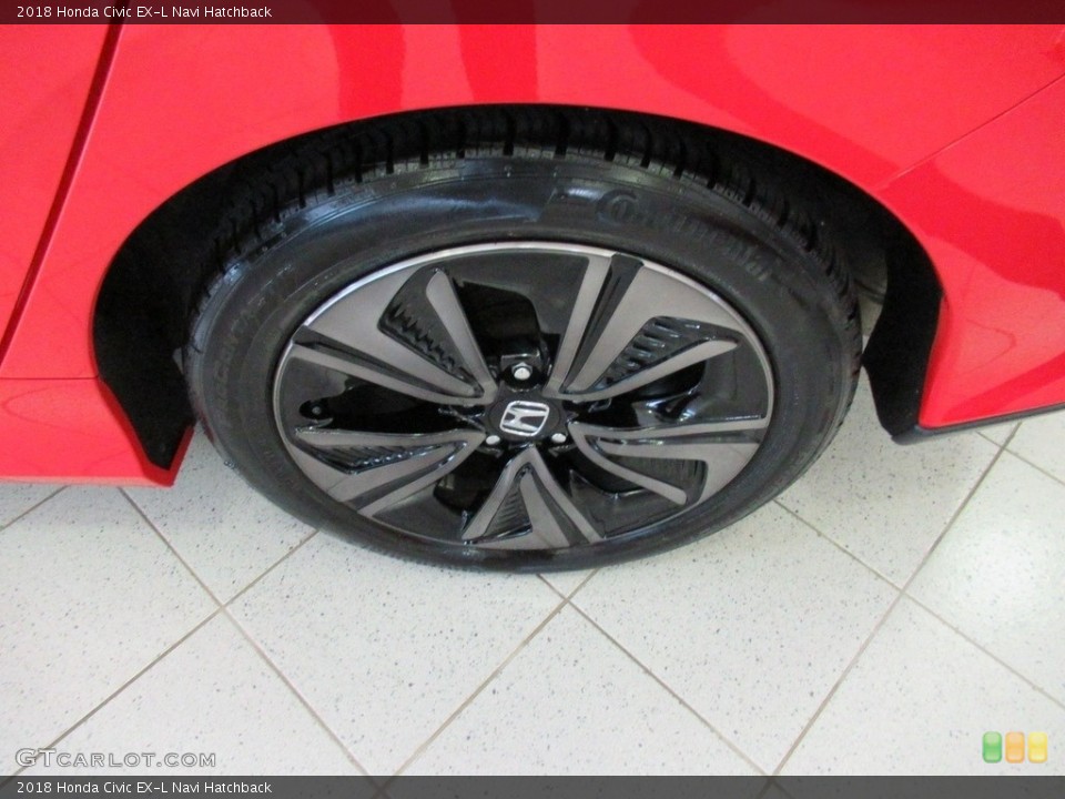 2018 Honda Civic EX-L Navi Hatchback Wheel and Tire Photo #139527592