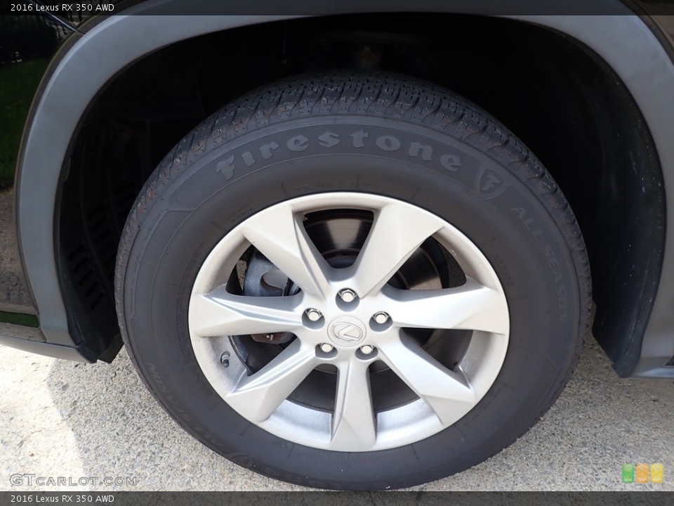 2016 Lexus RX 350 AWD Wheel and Tire Photo #139585920