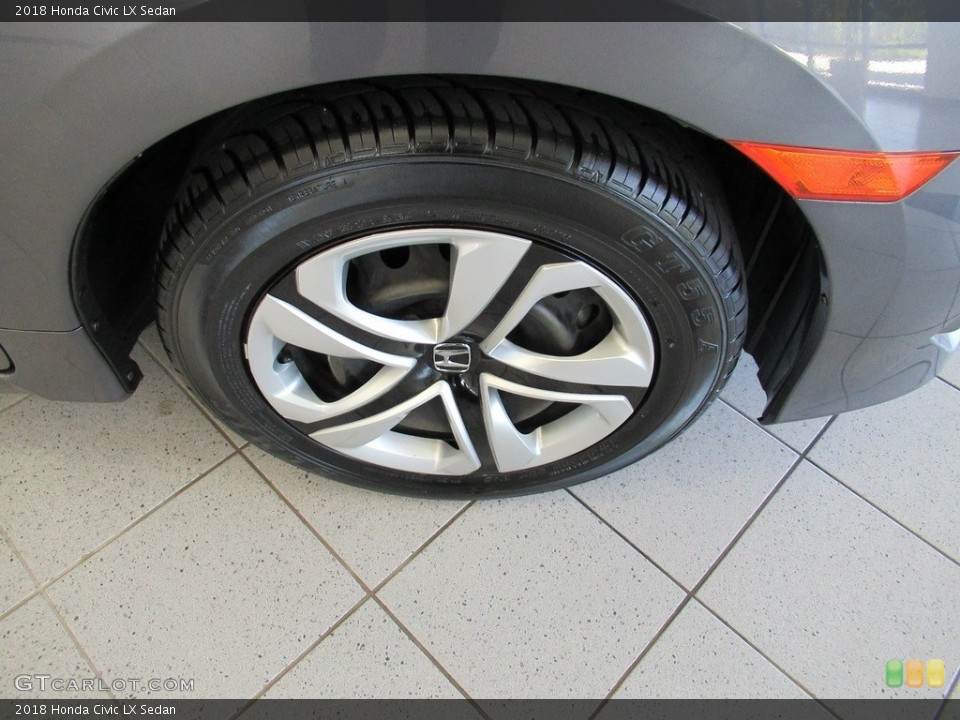 2018 Honda Civic LX Sedan Wheel and Tire Photo #139606194