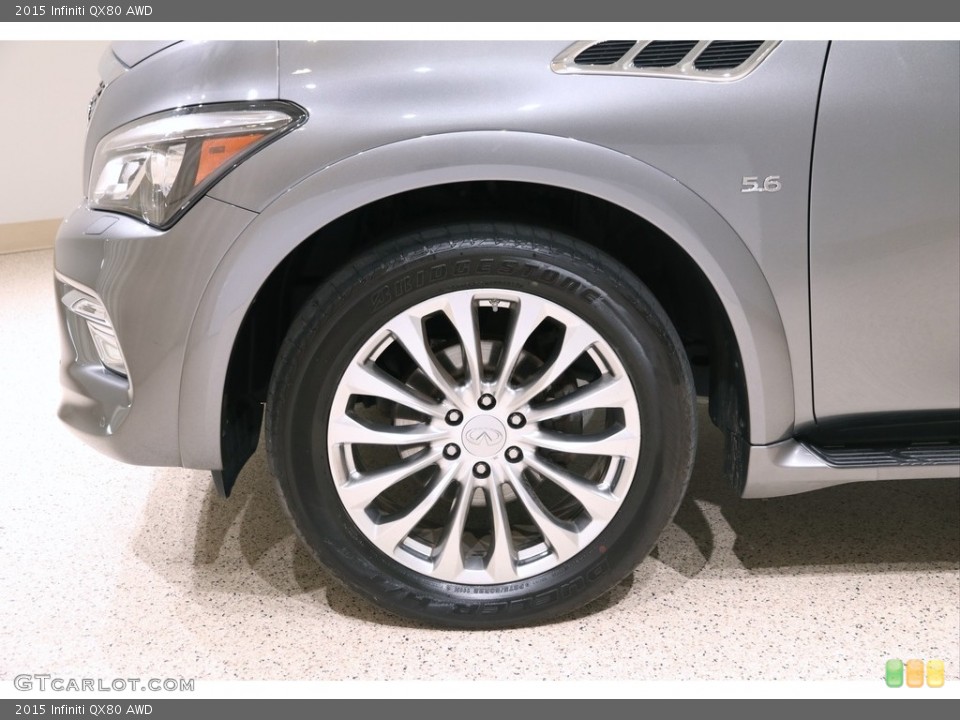 2015 Infiniti QX80 AWD Wheel and Tire Photo #139621633