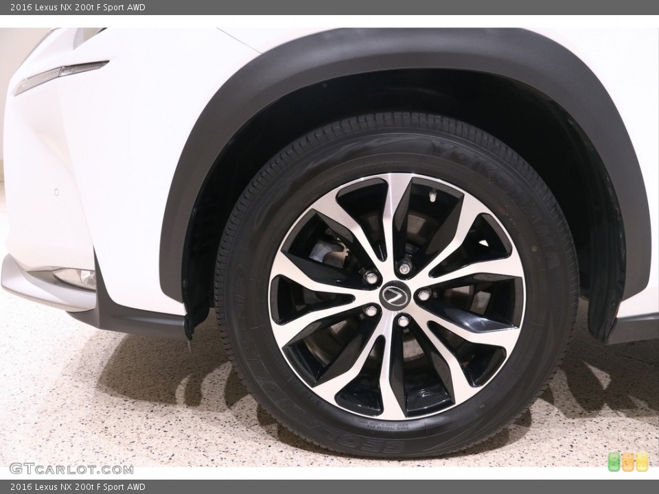2016 Lexus NX 200t F Sport AWD Wheel and Tire Photo #139685080