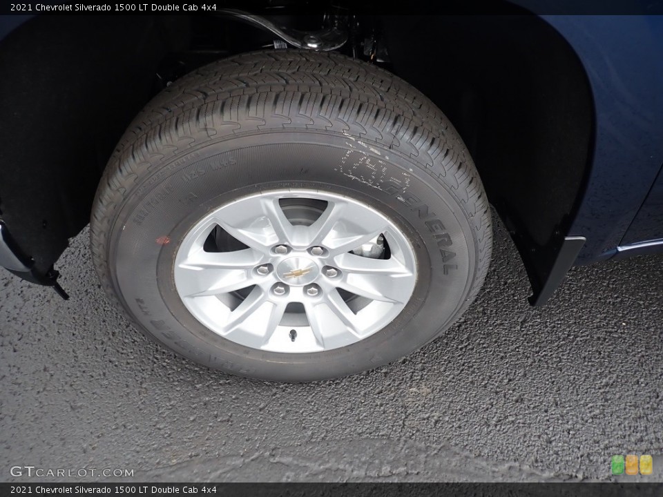 2021 Chevrolet Silverado 1500 LT Double Cab 4x4 Wheel and Tire Photo #139688746