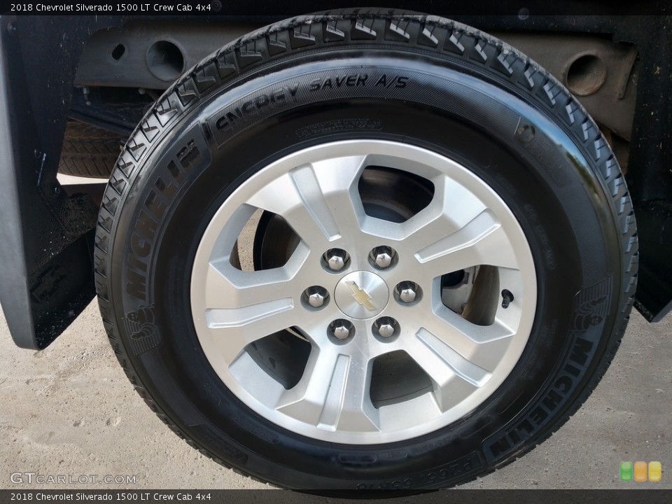 2018 Chevrolet Silverado 1500 LT Crew Cab 4x4 Wheel and Tire Photo #139723197
