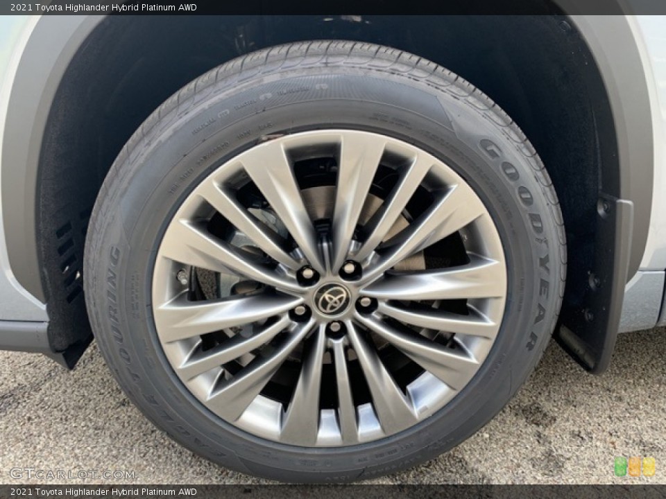 2021 Toyota Highlander Hybrid Platinum AWD Wheel and Tire Photo #139751954