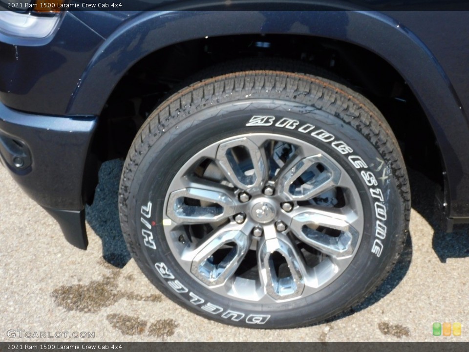2021 Ram 1500 Laramie Crew Cab 4x4 Wheel and Tire Photo #139787988