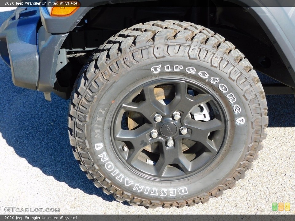 2020 Jeep Wrangler Unlimited Willys 4x4 Wheel and Tire Photo #139808235