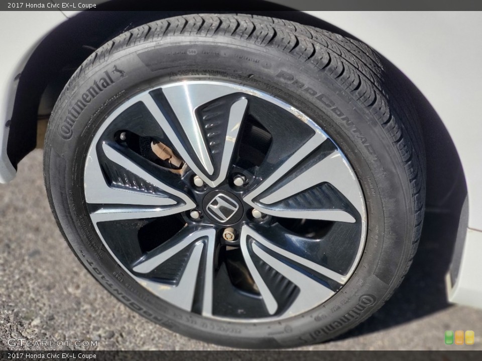 2017 Honda Civic EX-L Coupe Wheel and Tire Photo #139808532