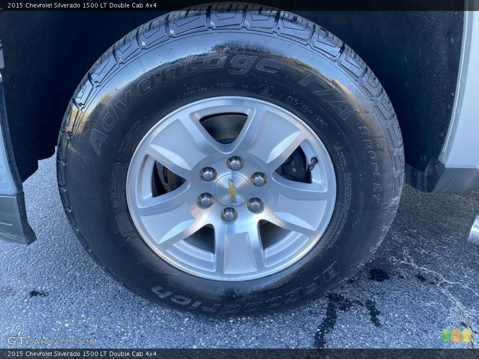 2015 Chevrolet Silverado 1500 LT Double Cab 4x4 Wheel and Tire Photo #139863299