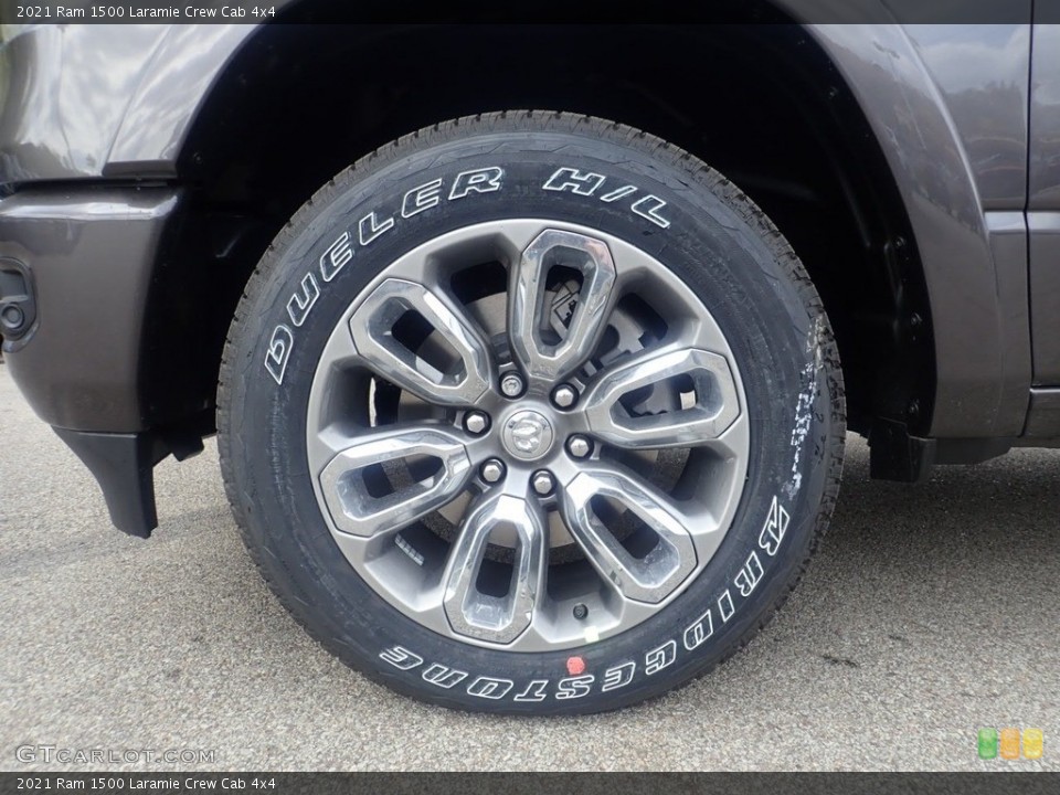 2021 Ram 1500 Laramie Crew Cab 4x4 Wheel and Tire Photo #139943961