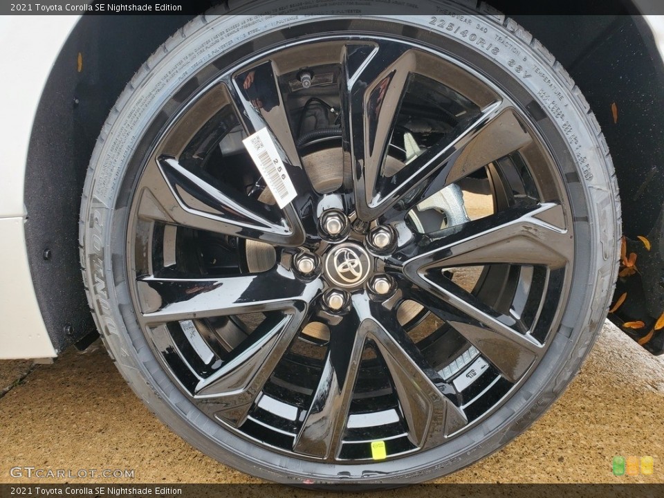2021 Toyota Corolla SE Nightshade Edition Wheel and Tire Photo #139958221