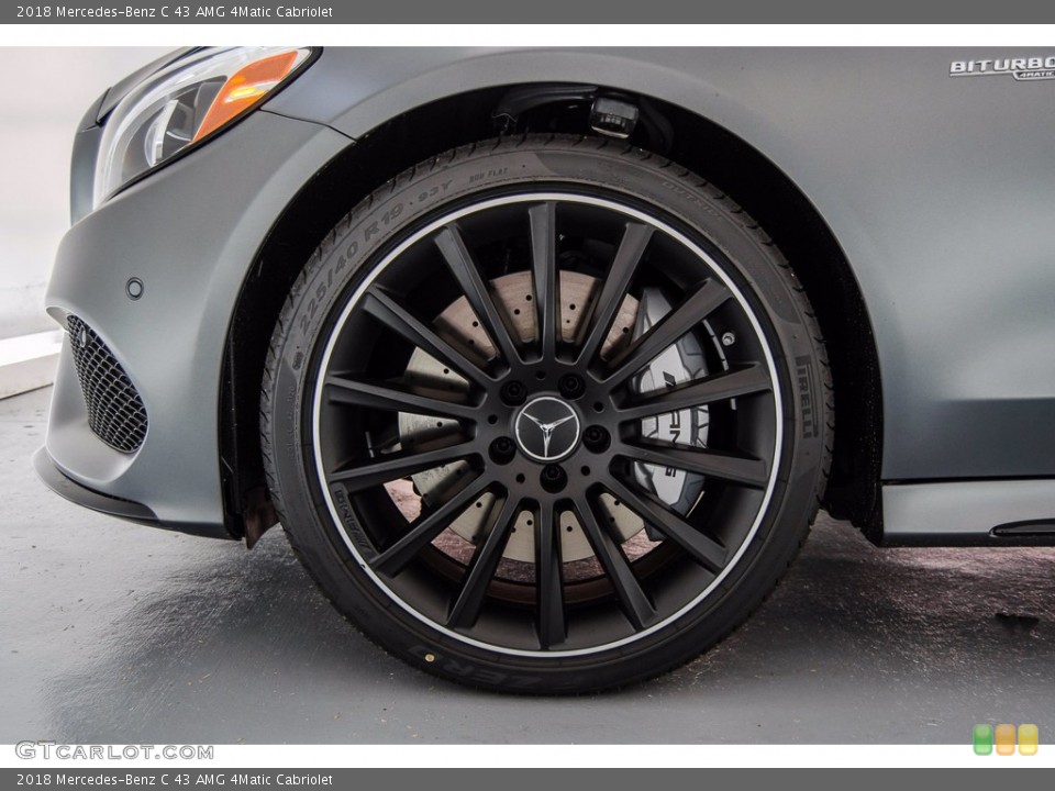 2018 Mercedes-Benz C 43 AMG 4Matic Cabriolet Wheel and Tire Photo #139975546