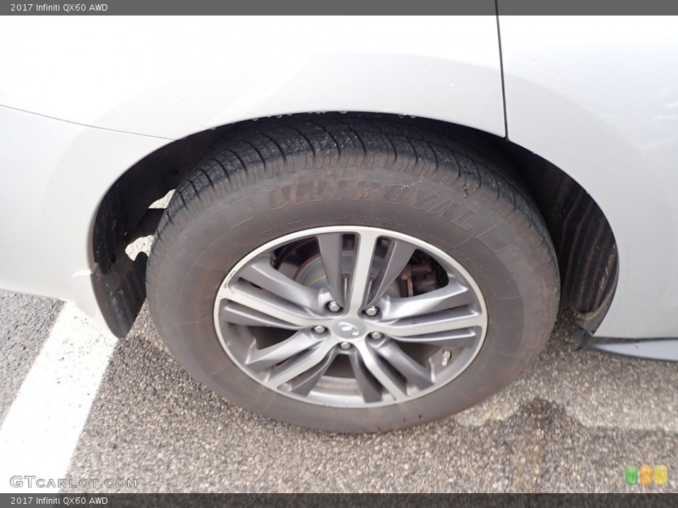 2017 Infiniti QX60 AWD Wheel and Tire Photo #139996484