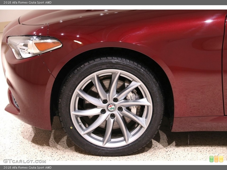 2018 Alfa Romeo Giulia Sport AWD Wheel and Tire Photo #140019074
