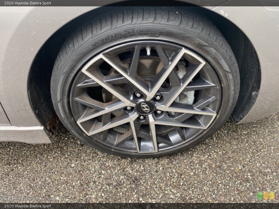 2020 Hyundai Elantra Sport Wheel and Tire Photo #140027924
