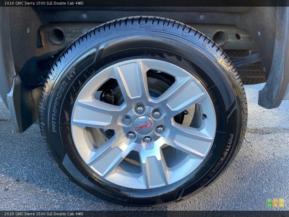 2016 GMC Sierra 1500 SLE Double Cab 4WD Wheel and Tire Photo #140043652
