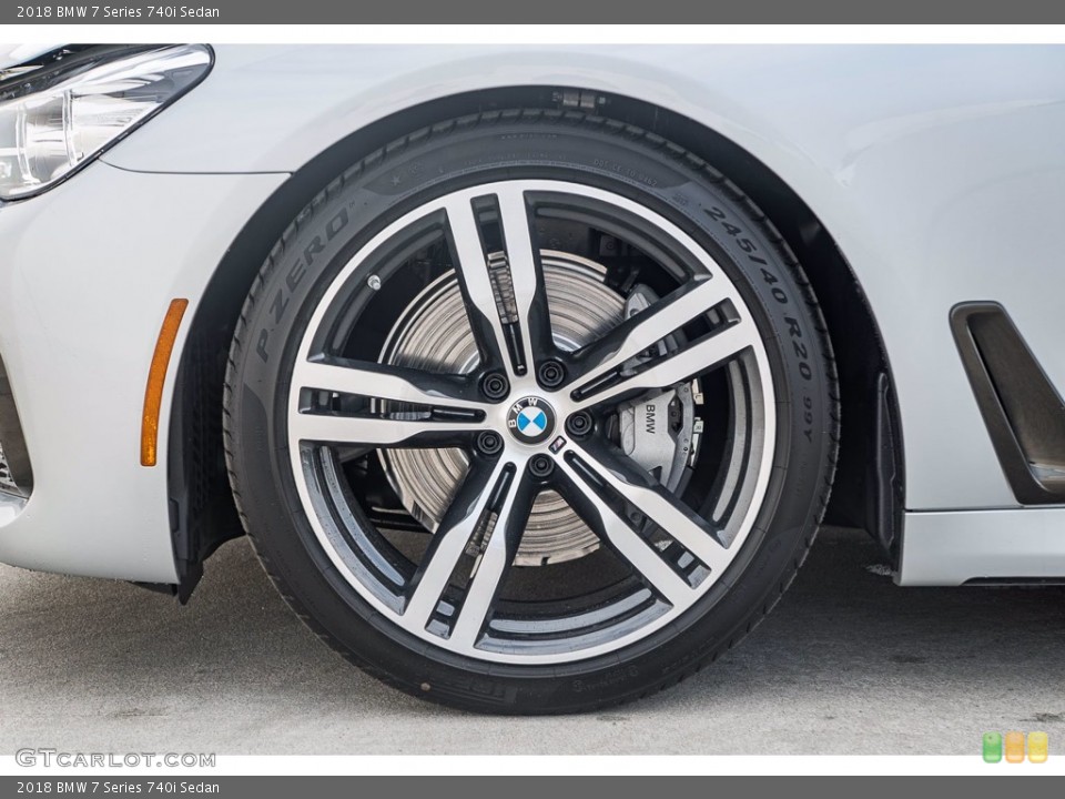 2018 BMW 7 Series 740i Sedan Wheel and Tire Photo #140071323