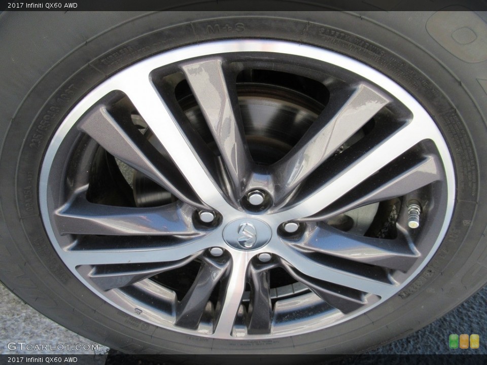 2017 Infiniti QX60 AWD Wheel and Tire Photo #140103135