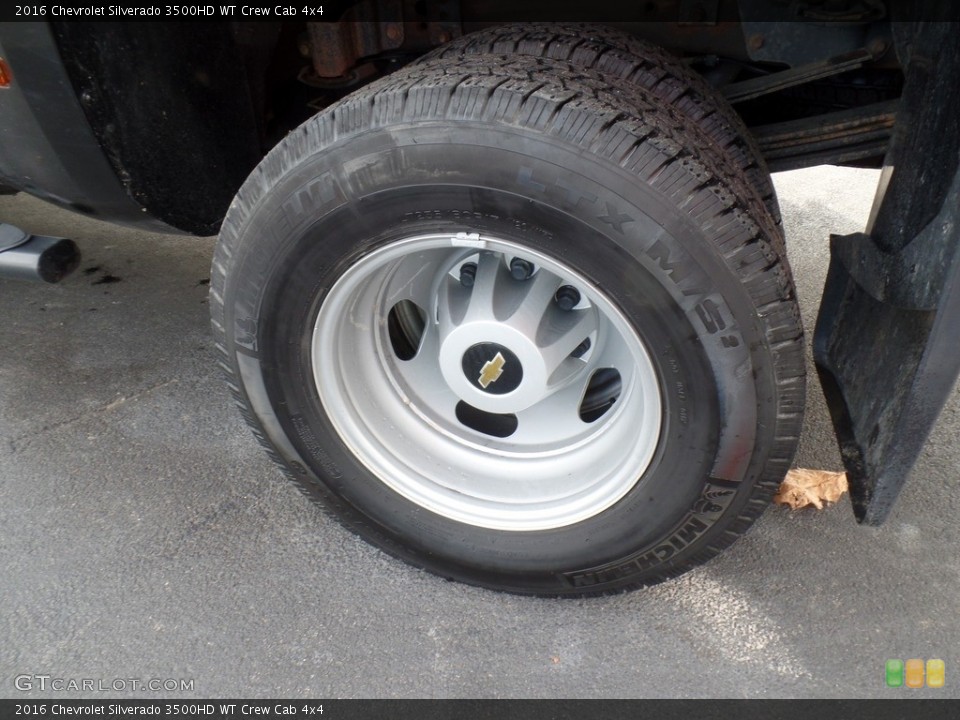 2016 Chevrolet Silverado 3500HD WT Crew Cab 4x4 Wheel and Tire Photo #140106399