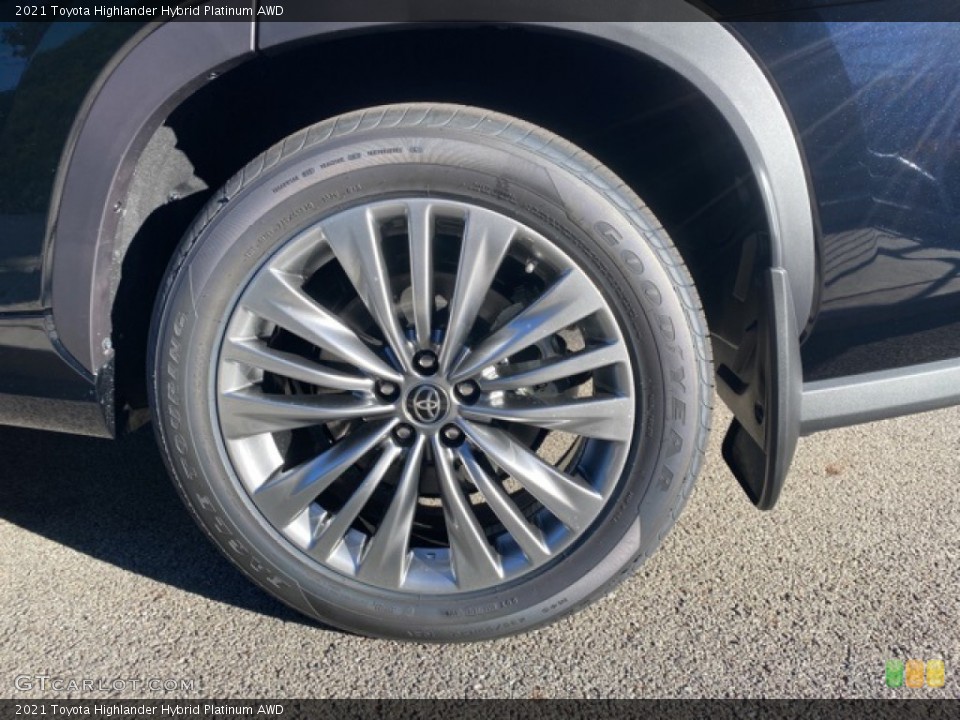 2021 Toyota Highlander Hybrid Platinum AWD Wheel and Tire Photo #140152587