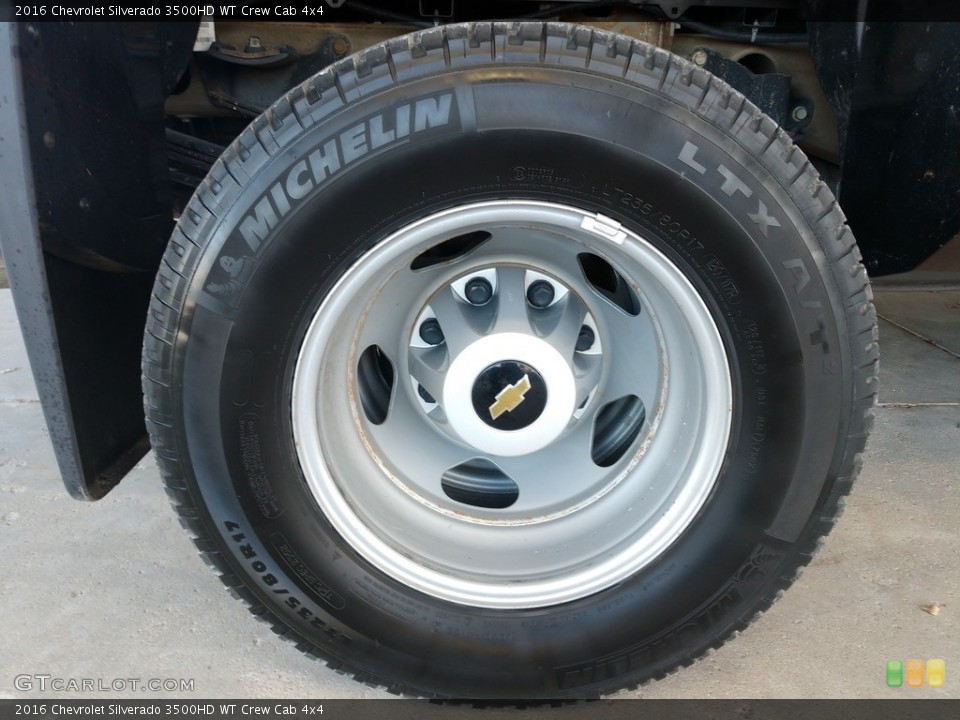 2016 Chevrolet Silverado 3500HD WT Crew Cab 4x4 Wheel and Tire Photo #140175656