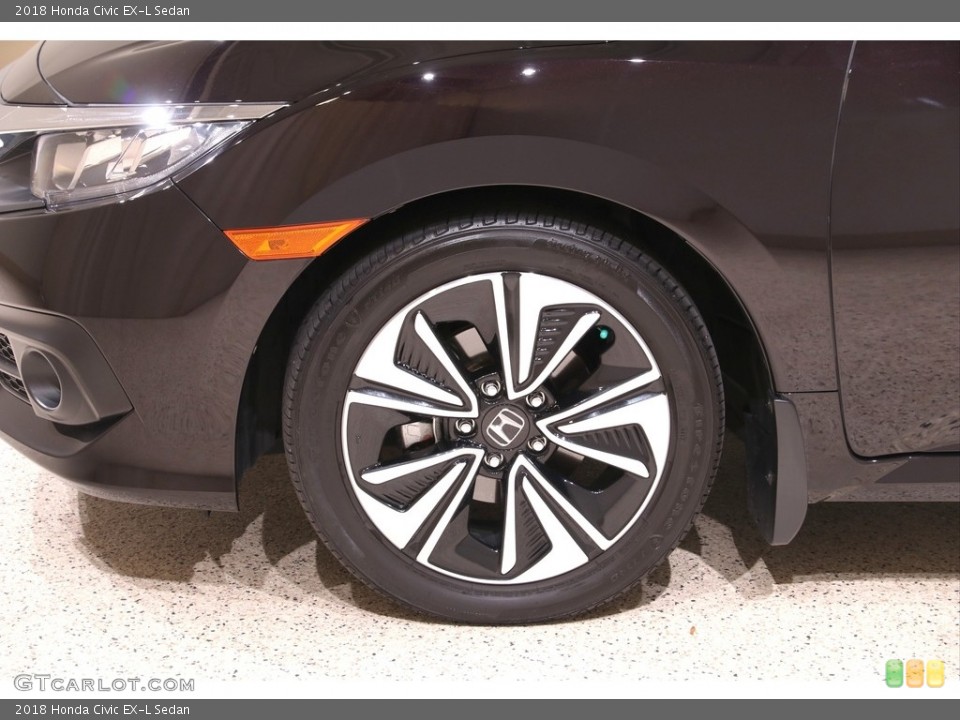 2018 Honda Civic EX-L Sedan Wheel and Tire Photo #140198451