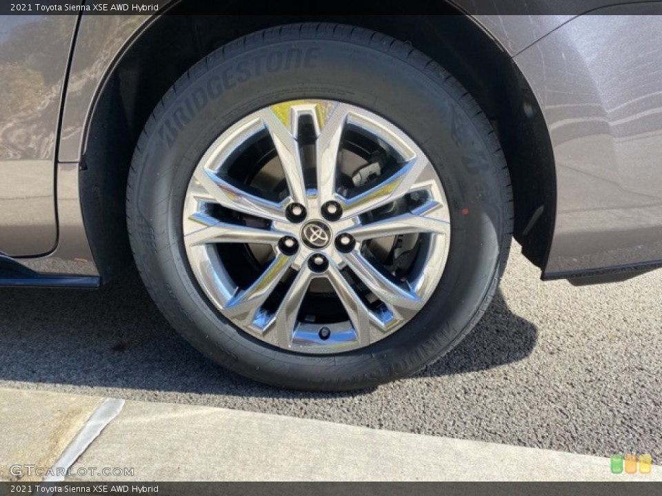 2021 Toyota Sienna XSE AWD Hybrid Wheel and Tire Photo #140199858