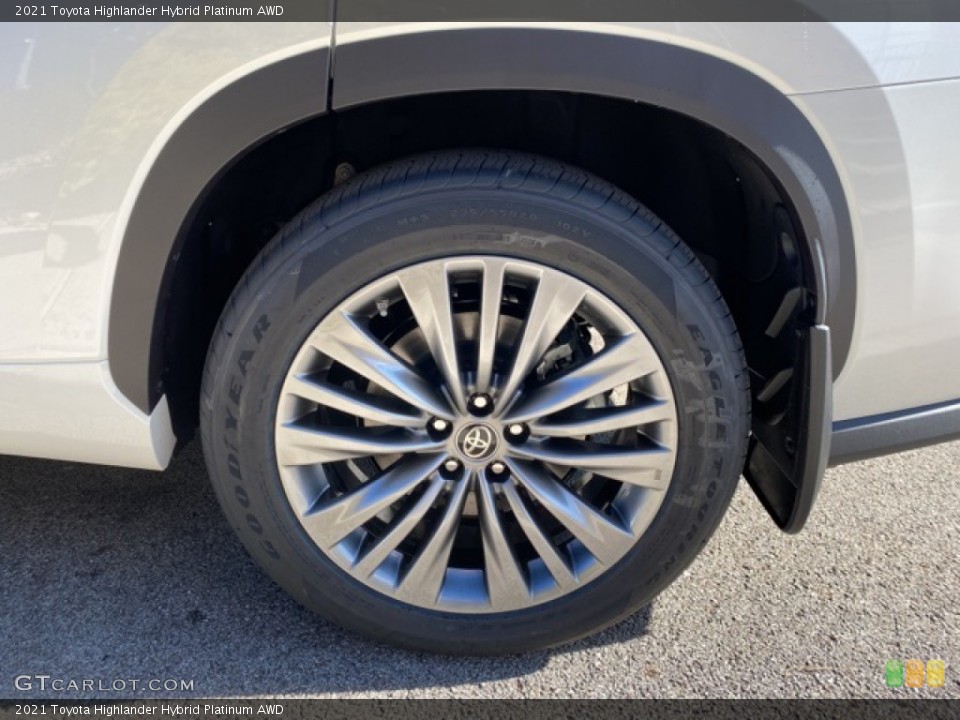 2021 Toyota Highlander Hybrid Platinum AWD Wheel and Tire Photo #140221672