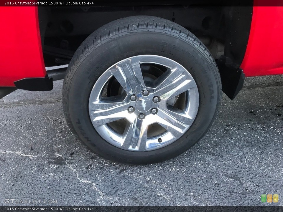 2016 Chevrolet Silverado 1500 WT Double Cab 4x4 Wheel and Tire Photo #140248064