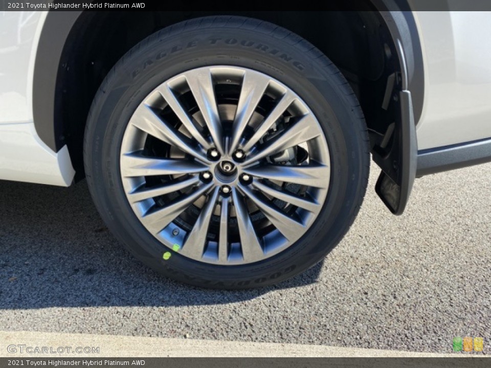 2021 Toyota Highlander Hybrid Platinum AWD Wheel and Tire Photo #140248220