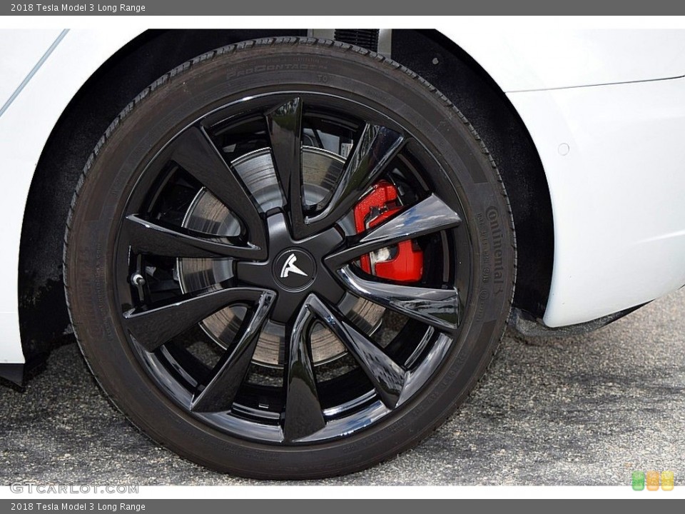 2018 Tesla Model 3 Long Range Wheel and Tire Photo #140254577