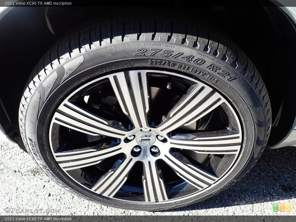 2021 Volvo XC90 T6 AWD Inscription Wheel and Tire Photo #140258483
