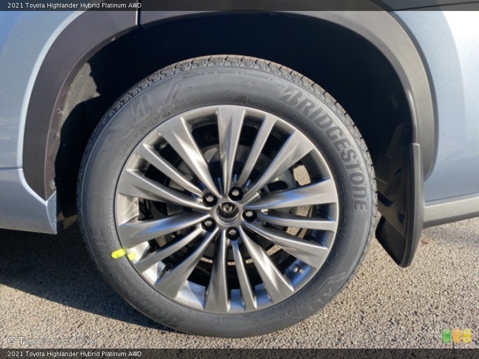 2021 Toyota Highlander Hybrid Platinum AWD Wheel and Tire Photo #140278457