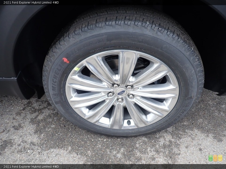 2021 Ford Explorer Hybrid Limited 4WD Wheel and Tire Photo #140294032