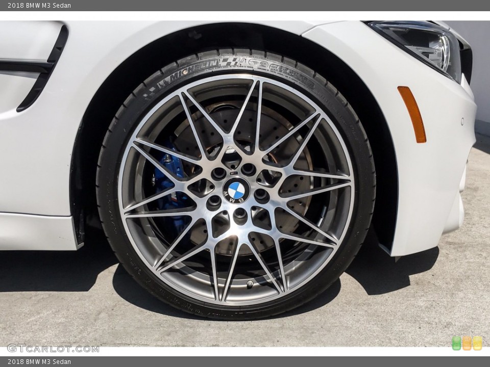 2018 BMW M3 Sedan Wheel and Tire Photo #140381584