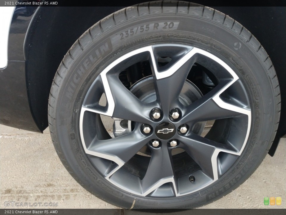 2021 Chevrolet Blazer RS AWD Wheel and Tire Photo #140384464